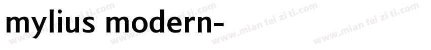 mylius modern字体转换